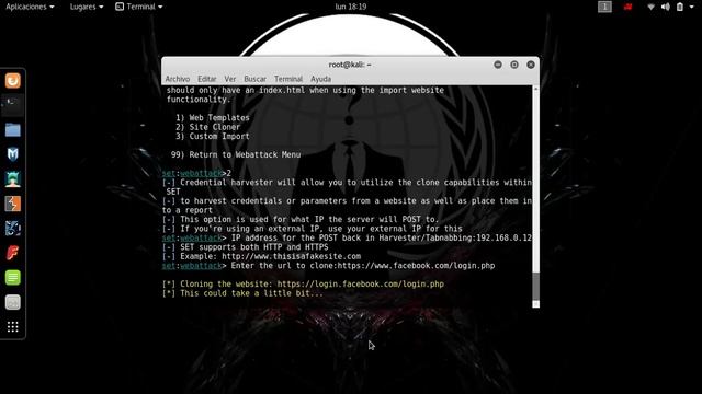 ATAQUE DENTRO LA RED LOCAL CON SETOOLKIT смотреть онлайн