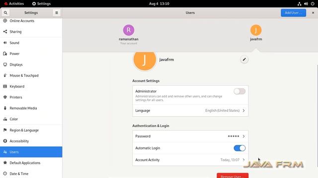 How to delete user with home directory in Red hat Enterprise Linux 9 using GUI mode смотреть онлайн