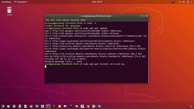 (TUTORIAL UBUNTU) INSTALL AIRCRACK-NG DI UBUNTU смотреть онлайн