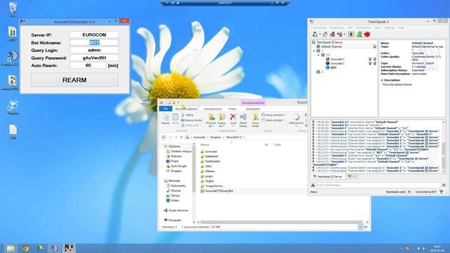 Asmodat TeamSpeak 3 Music Bot control from chatbox - free Query Bot смотреть онлайн