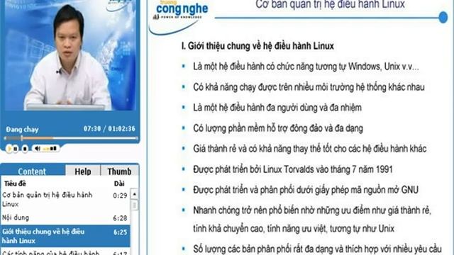 Bai 1 - Co Ban he dieu hanh Linux (1.1).FLV смотреть онлайн