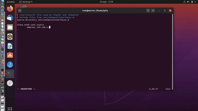 Administration Réseaux sous linux (Ubuntu) 01 ifconfig смотреть онлайн