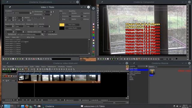 #13 Cinelerra GG – Titolatrice (ITA) - editing video professionale open source su linux смотреть онлайн