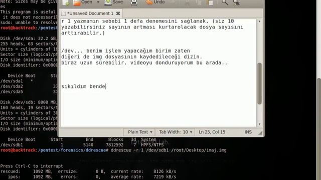Backtrack 5 - Ddrescue İle Veri Kurtarma смотреть онлайн