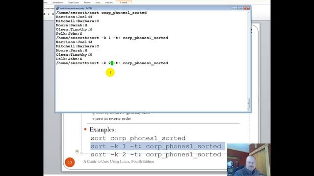 ITS 224 Linux Ch 4 Part 2 cut join sort scripts смотреть онлайн
