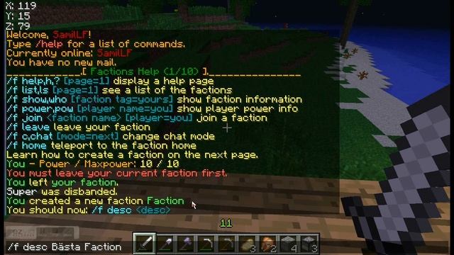 hur man laddar ner och använder Factions plugin 1.4.7 смотреть онлайн