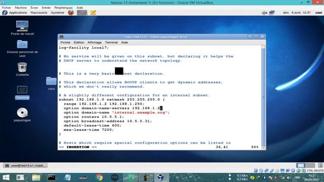DHCP Configuration on Linux Fedora смотреть онлайн