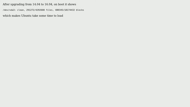 Ubuntu: What does /dev/sda3: clean mean on boot? смотреть онлайн