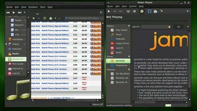 Banshee vs Rhythmbox audio player show down смотреть онлайн