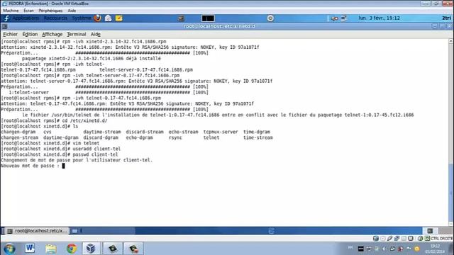 Configuration de Telnet sur Linux (fedora) смотреть онлайн