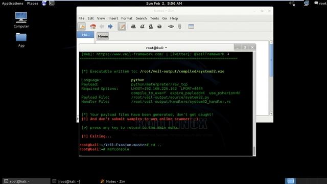 Kali Linux Metasploit Bypass Anti Virus смотреть онлайн