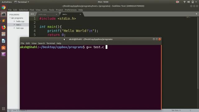 How to Compile and Run Execute C, C++ on Ubuntu смотреть онлайн
