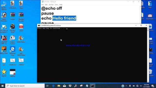 Batch Programming Lesson 08 echo Command Hindi/Urdu смотреть онлайн