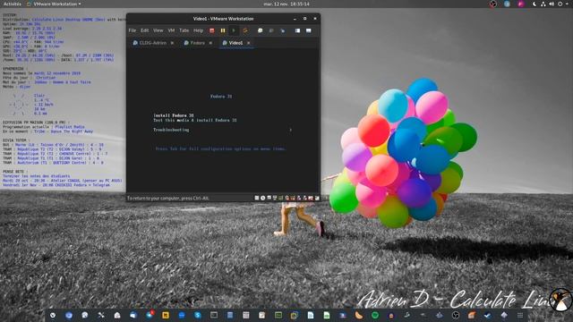 Fedora, CentOS en VM mode BIOS : Régler la petite résolution de l'outil d'installation ! смотреть онлайн