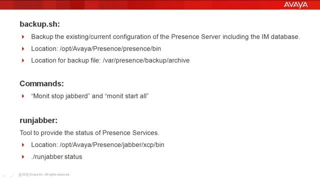 How to use the backup.sh tool in Avaya Presence Services смотреть онлайн
