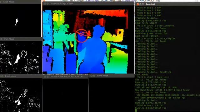 OpenNI Hand Tracker with OpenCV (C++) смотреть онлайн