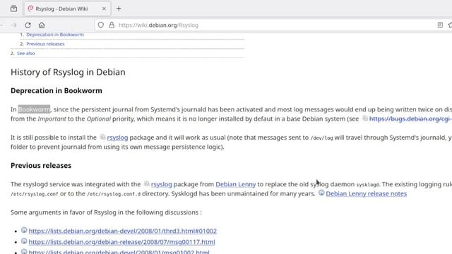 Afficher les logs dans Debian Linux смотреть онлайн