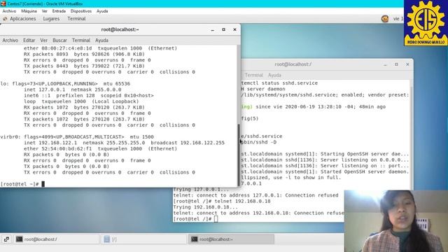 TEL-500A Servidor TELNET Y SSH en CENTOS 7 LINUX смотреть онлайн