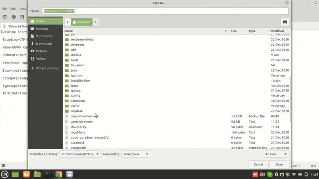 Tutorial Membuat Shortcut XAMPP CONTROL PANEL di Linux Mint смотреть онлайн