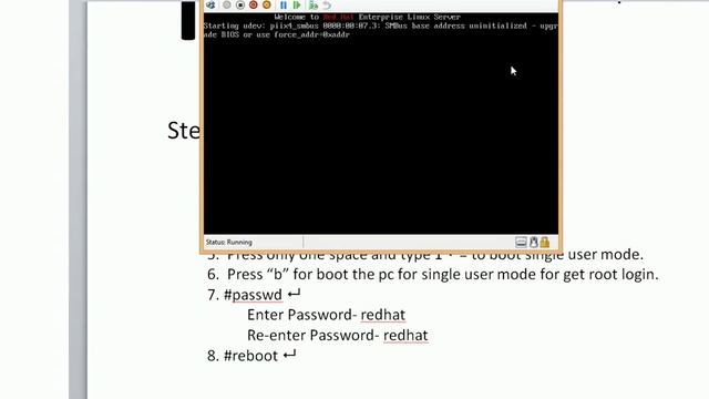 Root Password Reset RHEL6 смотреть онлайн