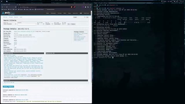 Como ver anime desde la terminal de Arch Linux смотреть онлайн