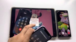 Telegram / WhatsApp Incoming Call Samsung S22 IPhone 11 vs IPhone 12 vs IPad 8