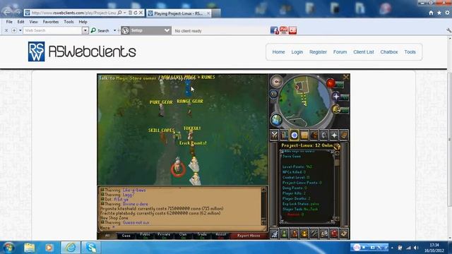 Runescape Private Server 2012 Project-Linux Staff Open! смотреть онлайн
