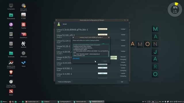 🐧 Como instalar o Kernel 5.3 no Manjaro Linux смотреть онлайн