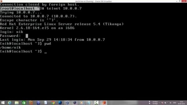 TELNET:telnet server configuration in linux rhel/centos
