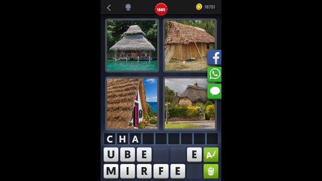 4 Images 1 Mot - Niveau 1685 [HD] (iphone, Android, iOS) смотреть онлайн