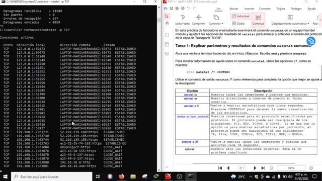 Laboratorio 4.5.1: Observación de TCP y UDP mediante Netstat смотреть онлайн