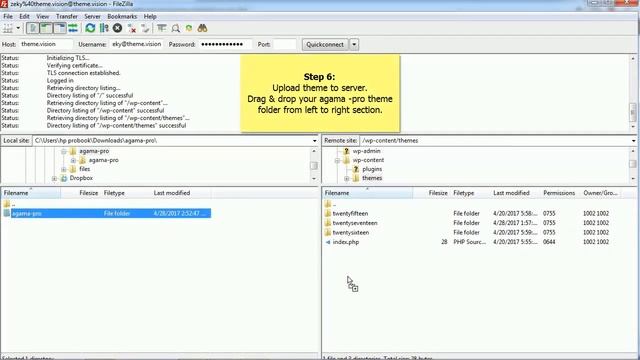 Agama Pro - Theme installation via FTP смотреть онлайн