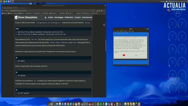 Linux, passer une Linux Mint debian Edition 6, de la branche stable à la testing ... смотреть онлайн
