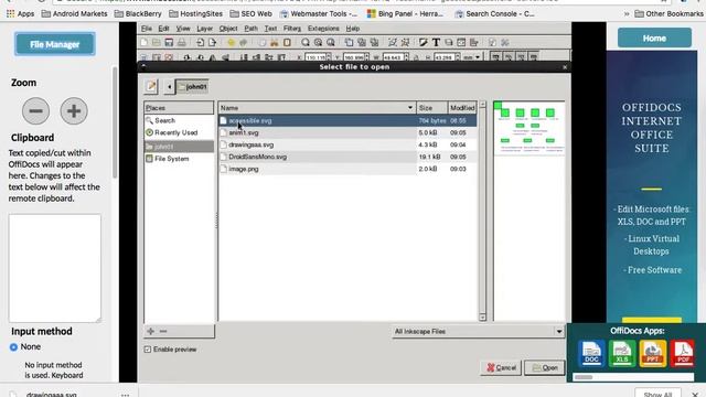 New InkScape online 0.92 in OffiDocs смотреть онлайн