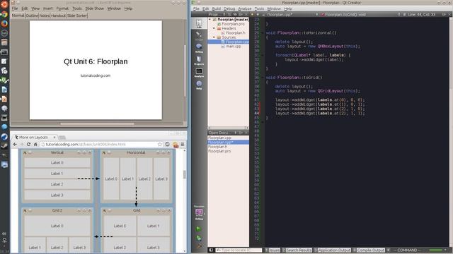 Qt Tutorial: Unit 6, Floorplan смотреть онлайн