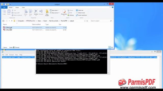 ParmisPDF Command-line - Search and Replace Text in PDF Files смотреть онлайн