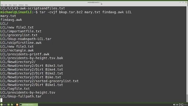 Linux Command Line (49) bzip2, xz, zip tar files смотреть онлайн