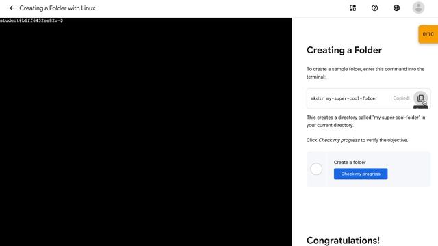 Creating a Folder with Linux | Coursera Google IT support 2023 смотреть онлайн