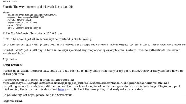 DevOps & SysAdmins: kerberos request ticket server not found in keytab смотреть онлайн
