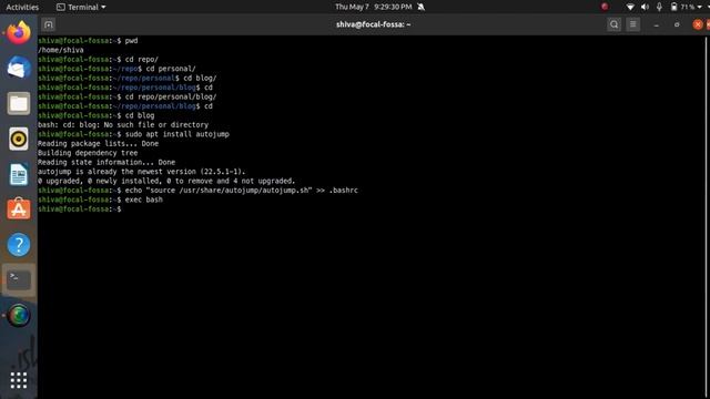 Fastest directory navigation in BASH using Autojump смотреть онлайн