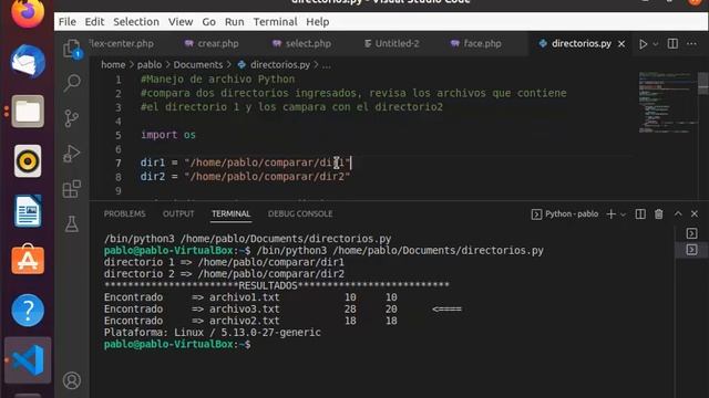 Comparar directorios usando Python Windows, Linux 🐍 смотреть онлайн