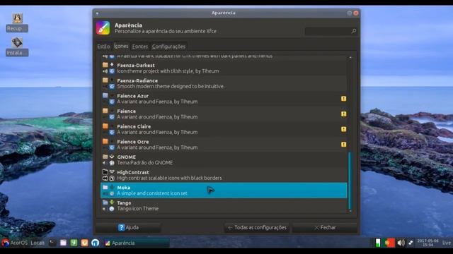 AcorOS (xfce) смотреть онлайн