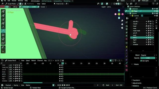 Free Blender Grease Pencil Drawing Course - Part 2 | Preparing Character for Rigging смотреть онлайн