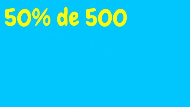 COMO CALCULAR 50% DE 500? | Calculando 50 por cento de 500 смотреть онлайн