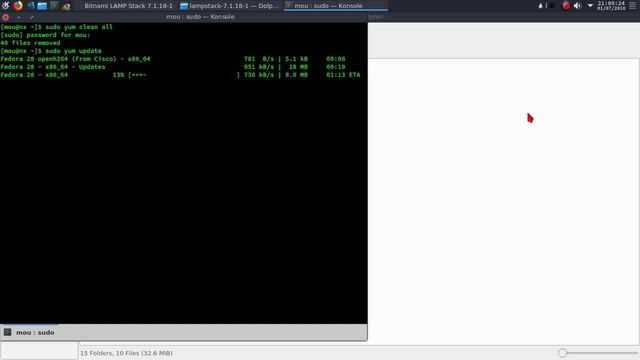 Bitnami lampstack for linux(fedora) fixing apache web server not start смотреть онлайн