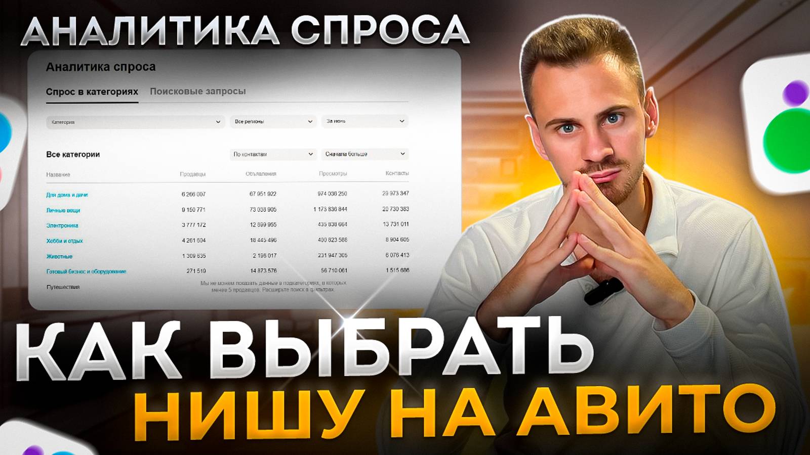 ЧТО ПРОДАВАТЬ НА АВИТО? Как выбрать НИШУ на авито? АНАЛИТИКА СПРОСА. смотреть онлайн