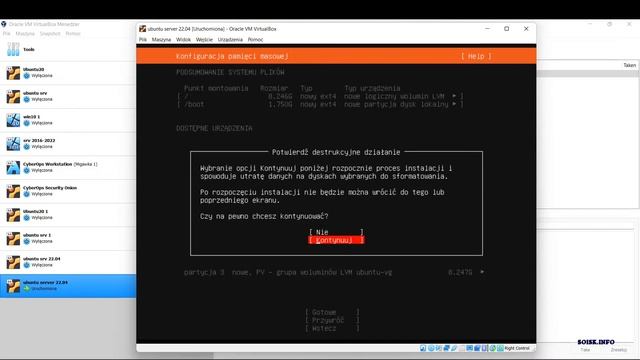Instalacja Ubuntu Server 22.04 na VirtualBox смотреть онлайн