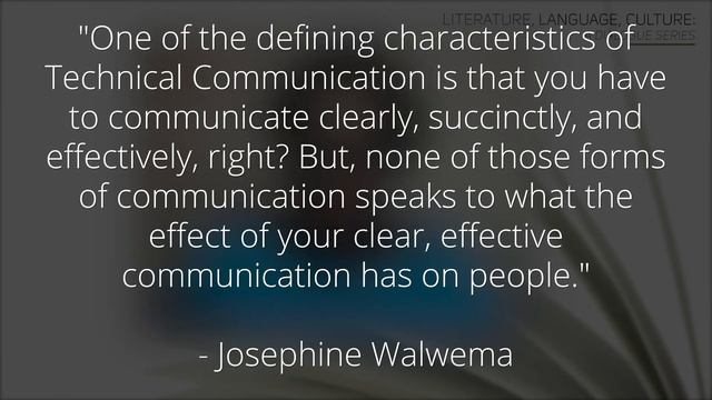 Prof. Josephine Walwema on Ubuntu Ethics and Technical Writing смотреть онлайн