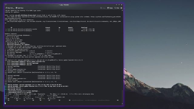 Arch Linux update go brrr смотреть онлайн