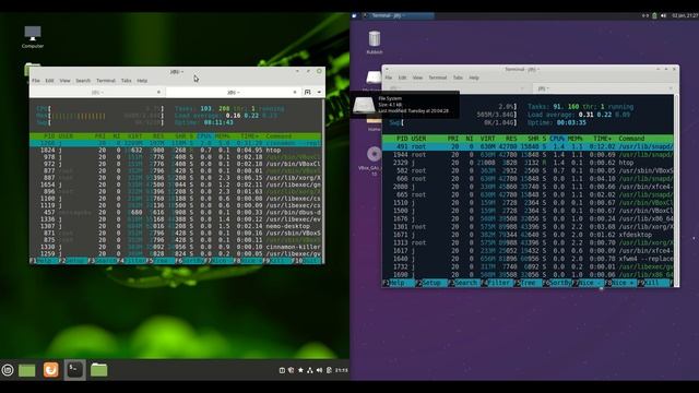 Linux Mint 20.1 vs Xubuntu 20.10: RAM смотреть онлайн